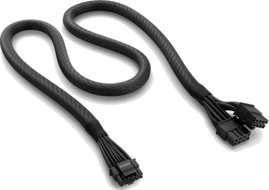 NZXT 12VHPWR Adapter Strømkabel 16-stift til 8-pins PCIe 65 cm