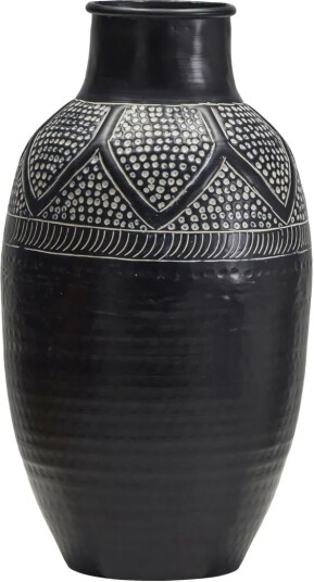 House Doctor Bloss vase 38 cm Svart