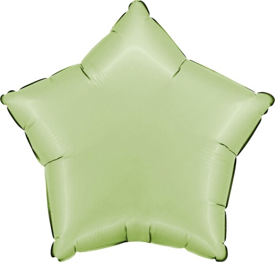 Folieballong Stjerne Satin Olive Green