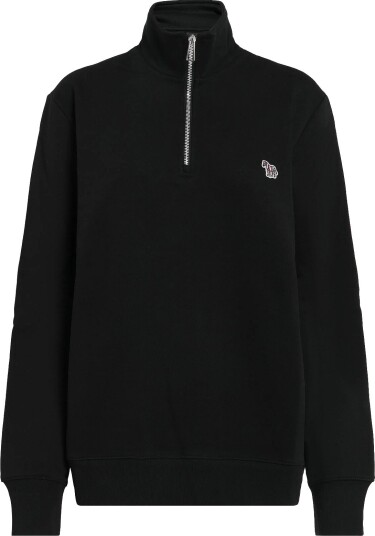 PS Paul Smith Mens Ls Reg Fit Half Zip Top Zebra 79_BLACK XXL