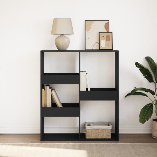  Bokhylle/romdeler svart 100x33x115 cm