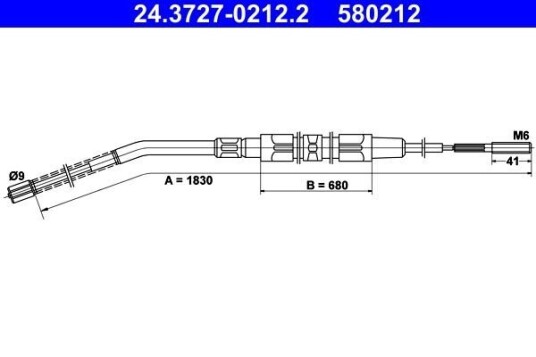 Bremsewire ATE 24.3727 0212.2