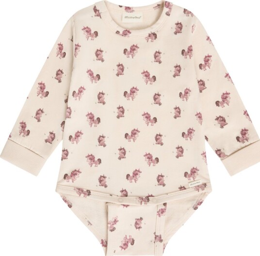 Minymo Body Ls Aop Sweat   PINK TINT   68