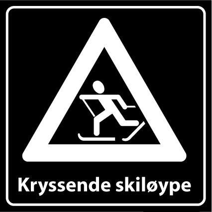 Skilt   Privatrettslig   Kryssende skiløype