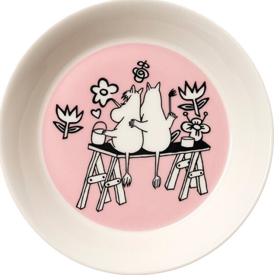 MoominArabia Asjett 15 cm Kjærlighet rosa 30 år MoominArabia Asjett 15 cm Kjærlighet rosa 30 år