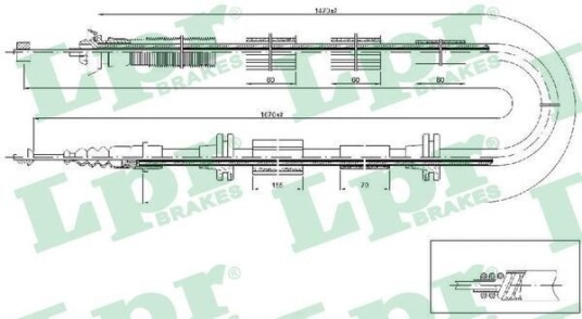 Bremsewire LPR C0206B
