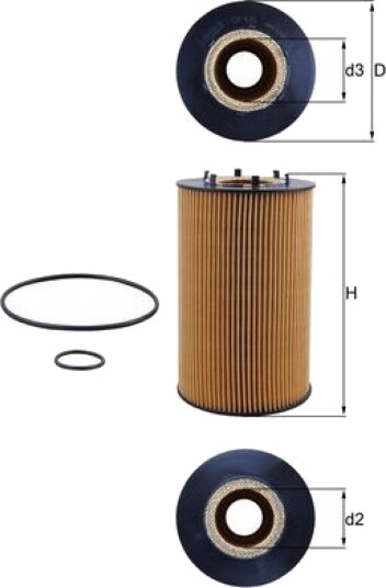 Oljefilter MAHLE ORIGINAL OX 435D Oljefilter MAHLE ORIGINAL OX 435D