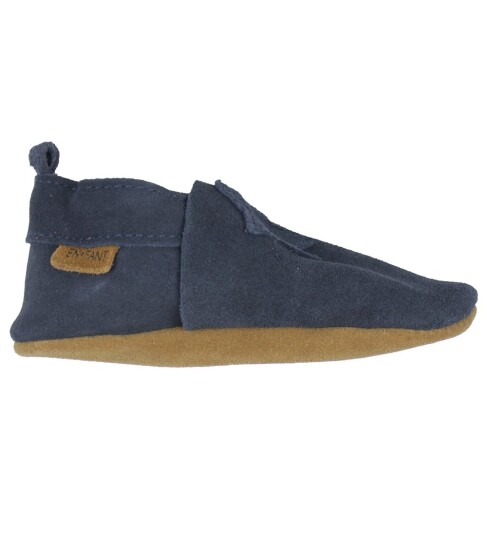 En Fant Elastic Slipper Suede - Navy - 26