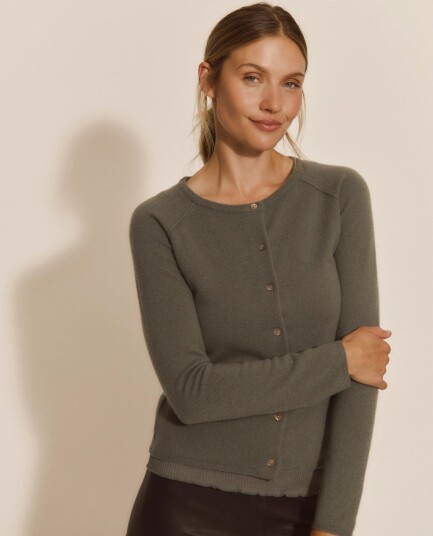 Rosemunde Rwlaica Cashmere Ls O Neck Raglan Cardigan Green XL