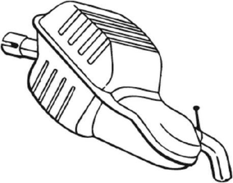 Bakre eksospotte BOSAL 235 151 Bakre eksospotte BOSAL 235 151