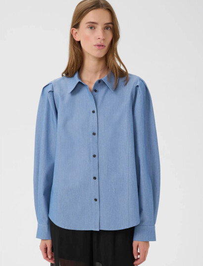 Karen By Simonsen Kbro Solid Shirt   Blue   38