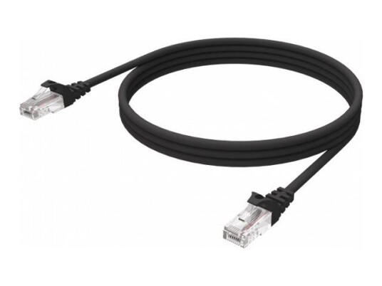 VISION nettverkskabel - 1 m - svart