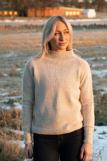 Garnius LARA genser lys beige