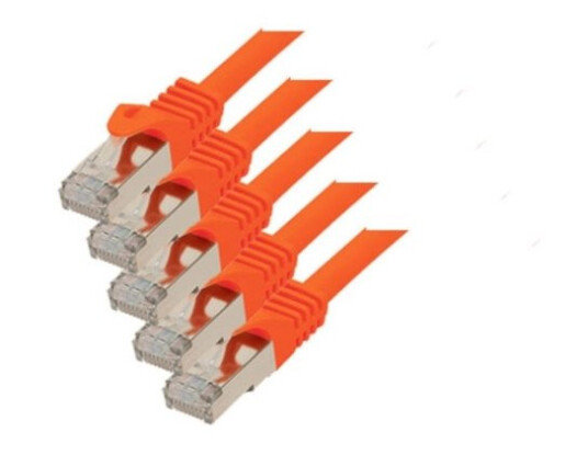 S-Conncat.7 Råkabel S/Ftp 1,5 M - Rj-45 - Rj-45 - Hann/Hann - Gull -Cat.7 Råkabel - S/Ftp (S-Stp) (75511-1.5O-Set5)