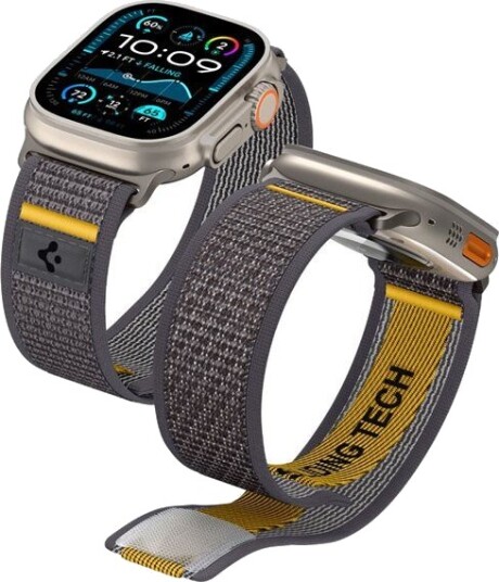 Spigen Athlex Air Reim til Apple Watch 44/45/46/49mm Grå
