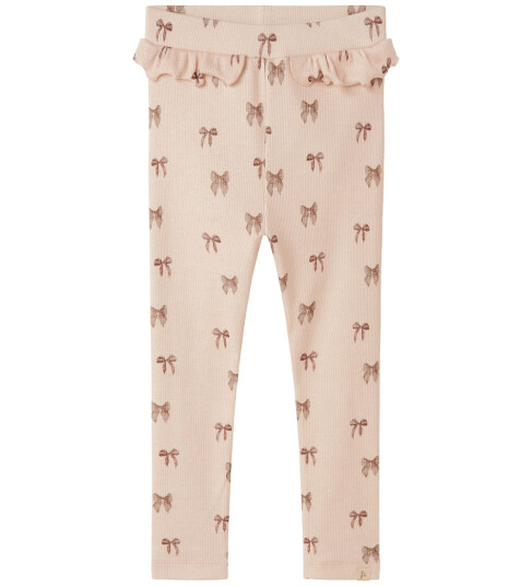 Lil'Atelier Silver Peony Bow Nmfgavo Efi Slim Leggings Lil Noos 116