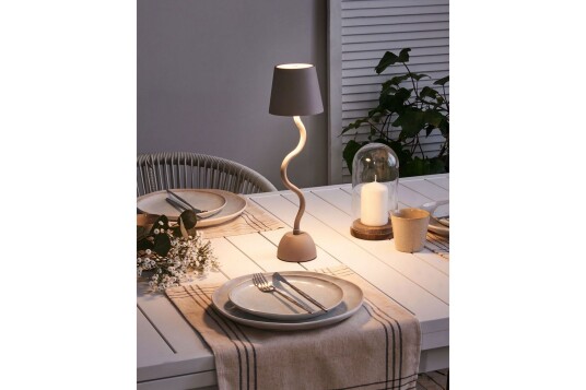 Vougali LED Bordlampe 39 cm Beige
