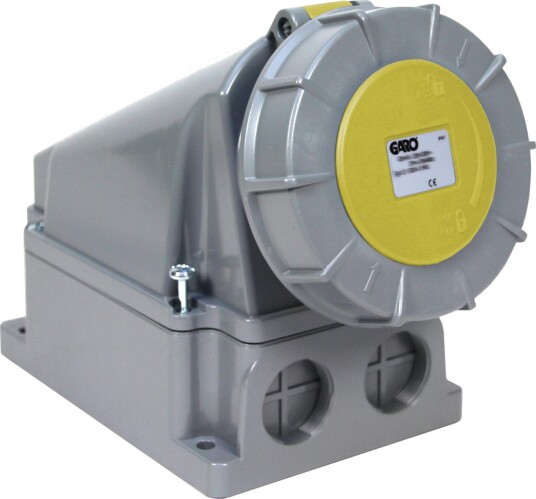 Garo Stikkontakt Uiv 363-4 S + Ru IP67, 4-Polet, 63 A Gul, 4 H