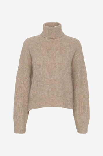 Gestuz - Genser AlphaGZ Rollneck - Beige Gestuz - Genser AlphaGZ Rollneck - Beige
