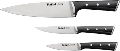 Tefal Ice Force Knivsett 3 deler Rustfritt stål/Svart Tefal Ice Force Knivsett 3 deler Rustfritt stål/Svart