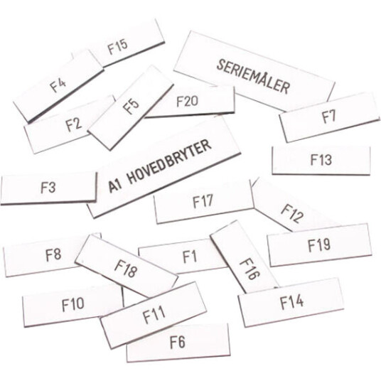 Cenika MERKESETT 230/400V FOR BOLIGSKAP/SENTRAL 1-20 CV010689 - 1701631 Cenika MERKESETT 230/400V FOR BOLIGSKAP/SENTRAL 1-20 CV010689 - 1701631