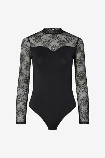 pieces   Bodyer pcMilly Lace   Svart