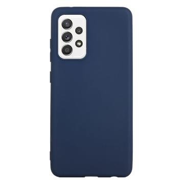 Mot Fingeravtrykk Matte Samsung Galaxy A52 5G TPU-deksel Mørkeblå