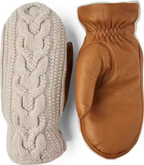 Hestra Elle Mitt Offwhite/cork 7 Hestra Elle Mitt Offwhite/cork 7