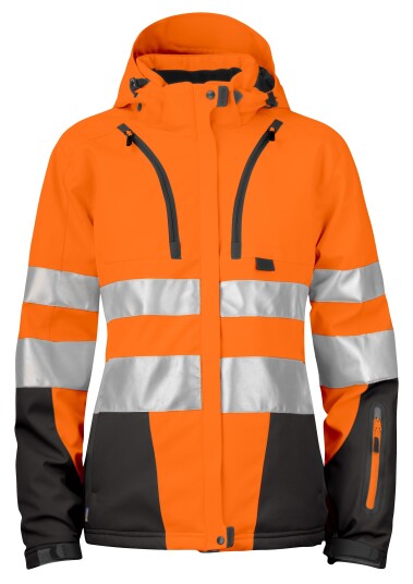 ProJob 6424 Vinterjakke Dame En Iso 20471 Kl 3/2 Orange/Black 3XL