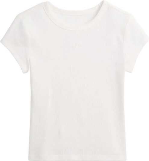 GAP Kids Mini Logo T Shirt From The Gap Collection Cream 116/122 GAP Kids Mini Logo T Shirt From The Gap Collection Cream 116/122