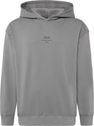 HAN Kjøbenhavn Regular Hoodie Grey M