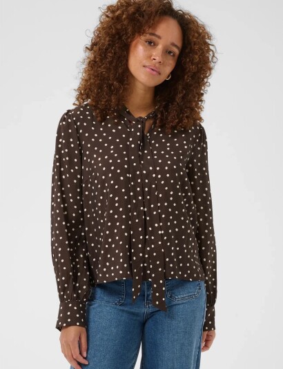 Kaffe Kadotte Blouse Brown 40