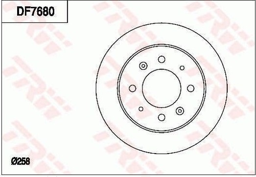 TRW DF7680 Bremseskive