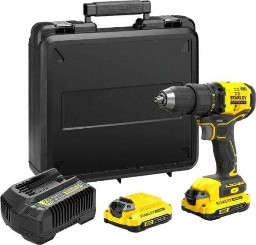 Stanley Borskrutrekker SFMCD710C2K 18 v Børsteløs 60 nm 2 × 1,5 ah Batterier LED-Lys M/Koffert