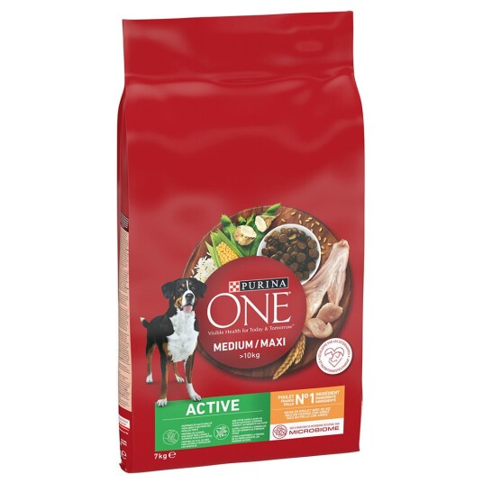 Purina One Medium/Maxi Active Kylling 2 X 7 kg