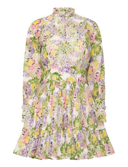 by Ti Mo Cotton Slub Mini Dress   Green   M