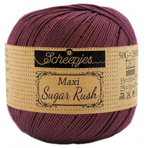 Scheepjes Maxi Sugar Rush Garn Unicolor 394 Skygge Lilla Scheepjes Maxi Sugar Rush Garn Unicolor 394 Skygge Lilla