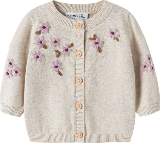 Name It Cardigan Strikk NbfRucca Peyote Melange Name It 50 Cardigan Beige