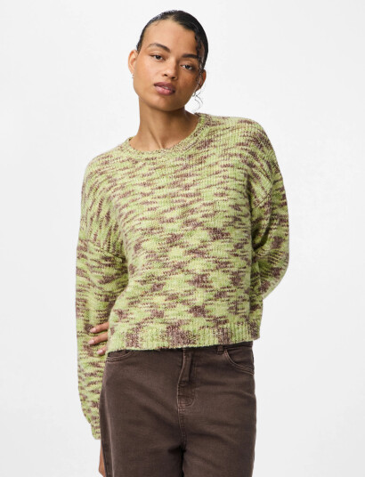 Pieces Pcfilla Ls O-Neck Pullover Knit D2D - Green - XS Pieces Pcfilla Ls O-Neck Pullover Knit D2D - Green - XS