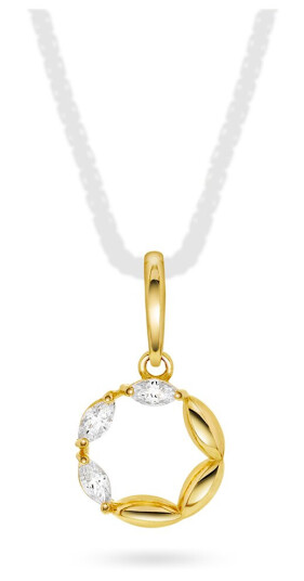 Pan Jewelry Anheng i 585 gult gull med zirkonia Pan Jewelry Anheng i 585 gult gull med zirkonia