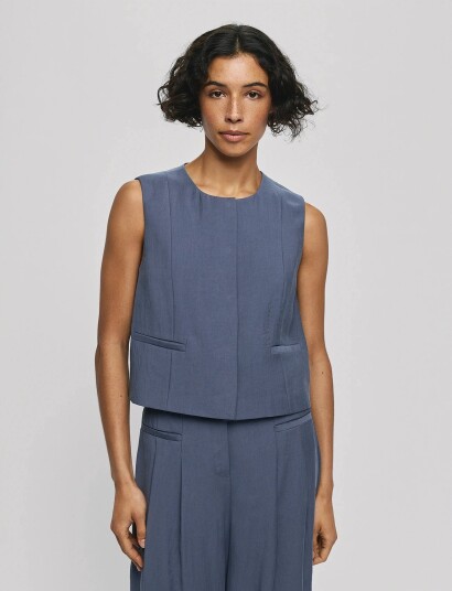 MSCH Copenhagen Mschfrode Waistcoat Blue XL