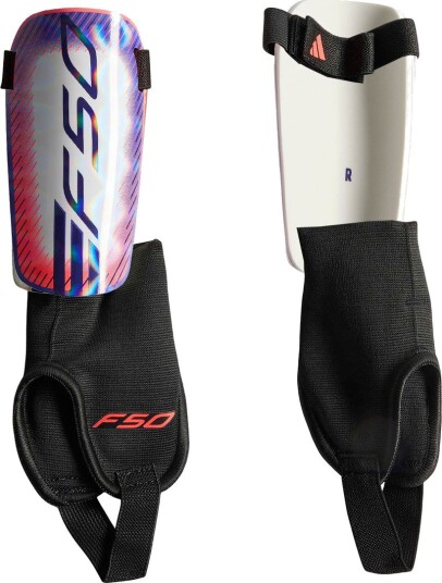 Adidas Performance Leggbeskyttere F50 kamp Hvit/Solar Turbo/ Adidas Performance S Small Leggbeskyttere