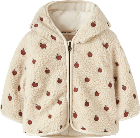 Lil"Atelier Nbfnalo Sia Loose Sherpa Jacket Lil Cream 74