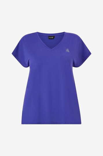 Zizzi Treningstopp aBasic S/S V neck Tee