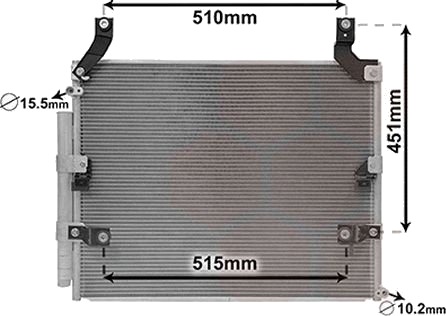 VAN WEZEL 53005697 Kondensator, klimaanlegg