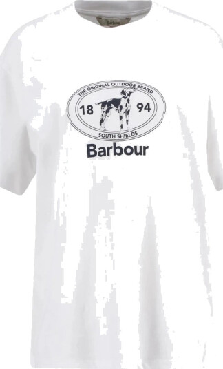 Barbour Dame Topper Hvit M,