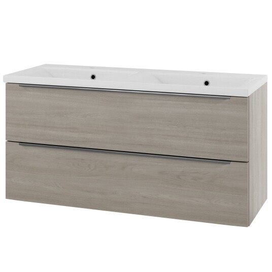 Linn Bad Mari D45cm Servantskap Lys eik / 120cm Dobbel 2 Skuffer