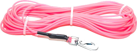 Pritax Sporline 10 m B4 mm Rosa Hundebånd for trening og bruksspor