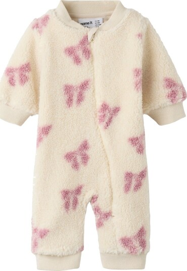 Name It NbfOlaja Teddy Dress til Baby - Birch - Størrelse 56