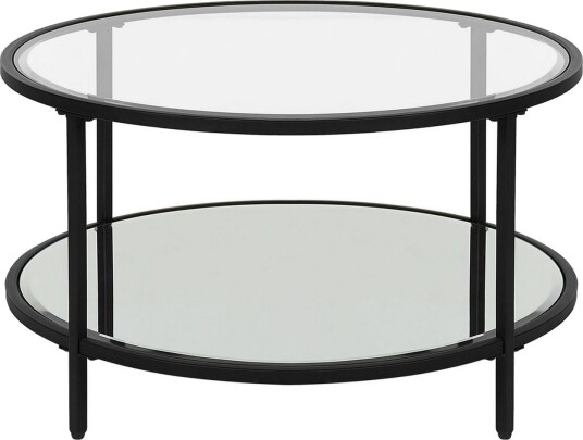 Soffbord Beliani Birney Guld/transparent Black\|\|Transparent -